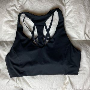 Black fabletics sports bra